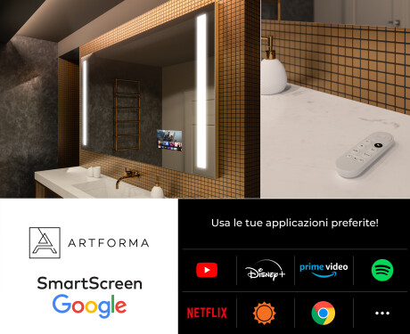 Rettangolare specchio bagno con luce LED L02 #7