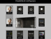 Rettangolare specchio bagno con luce LED L02 #8