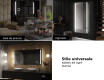 Rettangolare specchio bagno con luce LED L02 #9