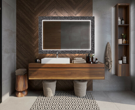Decorativi specchio bagno da parete retroilluminato - Dotts #12