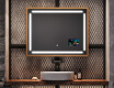 Rettangolare specchi con luci LED con cornice - FrameLine L124