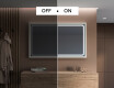 Rettangolare specchi con luci LED con cornice - FrameLine L137 #5