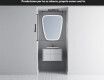 Specchio da bagno LED di forma irregolare Z222 #5