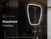 Specchio da bagno LED di forma irregolare Z222 #7
