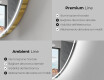 Specchio da bagno LED di forma irregolare Z223 #2