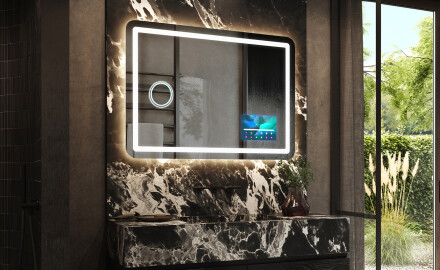 Specchio bagno con luce LED L143